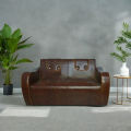 Stylish and New mehgani two seat arm sofa.