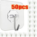 Transparent Self Adhesive Wall Hooks Hangers Key Holder Towel Holder Bathroom Organizer Rack Kitchen Strong Adhesive Wall Hooks.