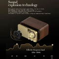 Nostalgic Bluetooth Speaker Bluetooth Sound Retro Classic Speaker Retro Radio Wireless Bluetooth 5.0 Wooden Portable Subwoofer. 