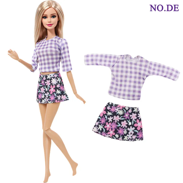 Purple%20Color%20Series%20Doll%20Outfit%2011.8%20Inch%20Doll%20Princess%20Party%20Gown%20Tops%20Pants%20Sweater%2030%20cm%20Doll%20Accessories%20Set%20Girls'%20for%20-%20Image%207