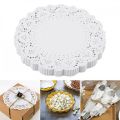 Doilies Paper, Lace Doilies Paper Round Decorative Paper Placements Bulk for Desert, Tableware Decoration, 6.5’’ Large Doilies Round Paper Placements for Cake Packaging. 