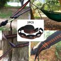 2pcs Hammock Straps, Special Reinforced Polyester Straps, 5 Ring High Load-Bearing Barbed Hammock Straps For Outdoor Camping. 