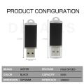 USB Flash Drive 64GB Mini Pen Drive Metal Memory Stick Black Pendrive High Speed External Storage Creative Gifts. 