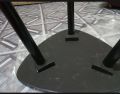 black triangle coffee table. 