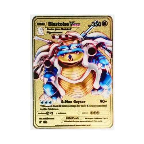 Pokémon Golden Metal Blastoise VMAX card