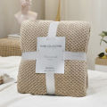 Winter Flannel Warm Blankets Home Office Pink/Green/Khaki Coral Fleece Sofa Cover Soft Fluffy Plaid Nap Blankets 70x100cm. 