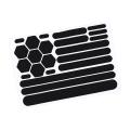 Motorcycle Sticker Reflective Gear Reflective Black Stickers Motorcycle Reflective Tape for Helmet Cars Trailers Bikes premium. 