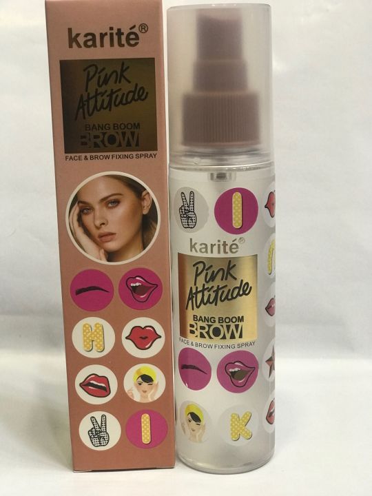 Karite Pink Attitude Professional Makeup - Cosmetics Setting Spray| Finish Long Lasting