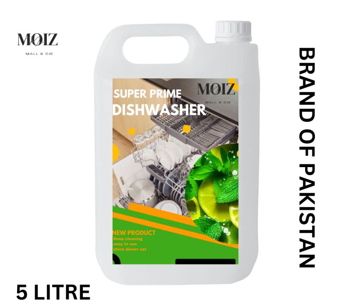 Super Prime Dishwasher Liquid 5-Litre Cane Lemon 🍋