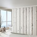 1 Piece of Gilded & Silver-Plated Craft Shower Curtain, 110g Thickened Polyester Fabric, Home Decoration Curtain, Bathroom Curta.