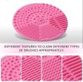 Makeup Brush Cleaning Mat Silicone Makeup Brush Scrubber Brush Cleaner Pad. 