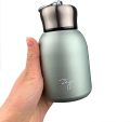 Leakproof Portable Modern Thermal Drinking Bottle MIni Lightweight Stainless Steel Water Bottle for Kids Men Women Home Office School (300ml/10oz, MultiColors.