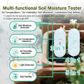 ZigBee Soil Moisture Tester Thermo Hygrometer Luminance Temperature Soil Fertility Detector APP Real Time Monitor For Tuya/2MQTT. 