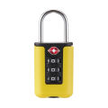 TSA Customs Code Lock for Travel Luggage Password Changeable black Lock Contrast Design Padlock 3 Digit Combination Lock. 