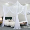 Quadrangle Mosquito Net Floor To Ceiling Bed Curtain Double Opening Mosquito Net Mosquito Proof Net Cover Fit for All Bed Sizes.