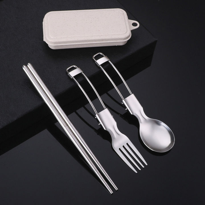 Picnic%20Cutlery%20Camping%20Utensil%20Easy%20Storage%20Foldable%20Design%20Safe%20And%20Secure%20Spoon%20Chopsticks%20Fork%20Set%20Stainless%20Steel%20-%20Image%203
