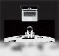 Multi-size Galaxy space mouse pad non-slip keyboard mat. 
