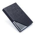 Metal Business Card Holder - Waterproof PU Leather Stainless Steel Card Case for Men and Women. 