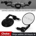 Motorcycle Accessories Bicycle Tram Off-Road Vehicle All-Terrain Universal Handlebar End Rearview Mirrors 95MM Glass Side Mirror.