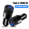 New 3.1A car charger orig USB + Pd 2 ports Multi USB output car charger for 12/24v kz02 car charger. 