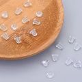 100pcs/lot Plastic ear plugs Earring Back Diy Jewelry Accessories Plastic Ear Plugging/Blocked Ear Stud Earring Stopper Findings. 