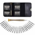Mini 25 in 1 Precision Screwdriver Kit, 25 Piece Screwdriver Kit Repair Tools, Set with Leather Case. 