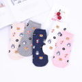 5 Pairs Anime Cartoon Socks Cosplay Cute Animal Invisible Boat Socks Anime Pattern Ladies Socks.