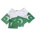 String of 100 Pakistani Paper Made Pennants (Jhandian). 