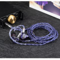 KBEAR Neon High-purity OFC Quad-cross IEM Headphone Cable 4 Core 3.5/4.4MM Balanced Replaceable HiFi Woven Structure.