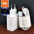 Xiaomi 33W Fast Charger Turbo Charge EU QC 4.0 Adapter with Type C Cable for MI 10, Redmi Note 8, 9, 9s Pro. 