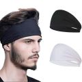 Ultra-thin sports sweatband breathable absorbent headwrap sweat hair head band soft smooth outdoor fitness yoga headband.