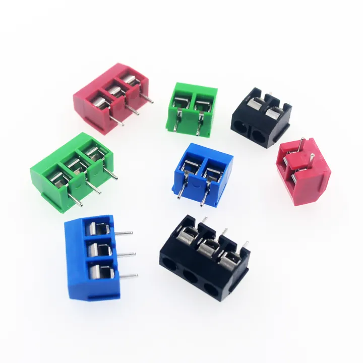 10/50PCS%20PCB%20Terminal%20Block%20Connector%20Pitch%205.0mm%20KF301%20Straight%20Pin%202P%203P%20Screw%20PCB%20Terminal%20Blocks%20Connector%20Assortment%20Kit%20-%20Image%202