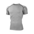 2025 Compressed T-shirt Men's sportswear Running T-shirt Elastic Quick-drying Exercise T-shirt for men exercising in the gym. 