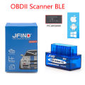 ELM327 Bluetooth 5.1 BLE V1.5 OBD2 Car Diagnostic Tools ELM 327 PIC18F25K80 Chip for IOS Android Scanner Clear Fault Code. 
