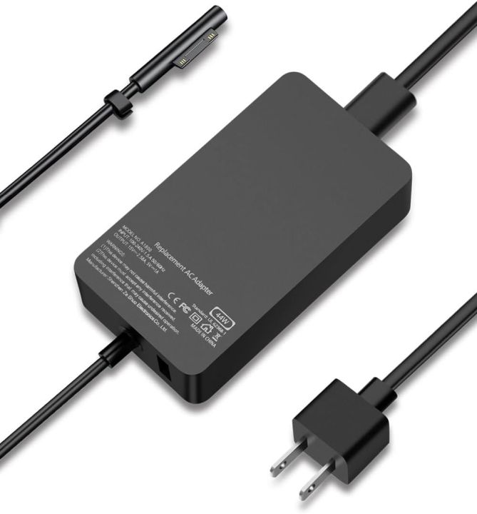 Surface 44W 15V 2.58A Power Supply AC Adapter Charger for Surface Pro 3/4/5/6/7, Surface Laptop 3/2/1, Surface Go/Book