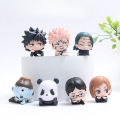 7Pcs/Set Lying Style Anime Jujutsu Kaisen Mini Figure Toys Satoru Gojo Mini Cute Gk PVC Statue Figurine Collectible Toys.