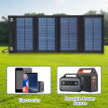 4 fold 100W Foldable solar panel 20w/h portable solar panels Fast charger USB 5V DC Full time solar panel mobile power supply.