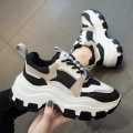 Ladies Thick Sole Sneakers – Trendy High Platform Casual Shoes. 