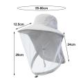 Mosquito Prevention Cap For Fishing Insect Protective Cap Mosquito Head Net Full-Mesh Drawstring Windproof Strap Beekeeping.