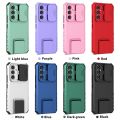 Rugged Armor Shockproof Stand Holder Case for Samsung Galaxy A16 A06 A55 A35 A25 A15 A05S Slide Lens Protection OTT Cover Box. 