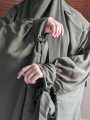 KK Hijab | Khimar with tie kaftan abaya | Kaftan Abaya with matching khimar | Trending Abaya | Best abaya for Umrah. 