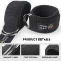 1-5PCS Adjustable Padded Ankle Wrist Cuffs Padded Straps D-Ring Glute Kickback for Gym Pulley Anklet Ideal for Glutes Exercises. 
