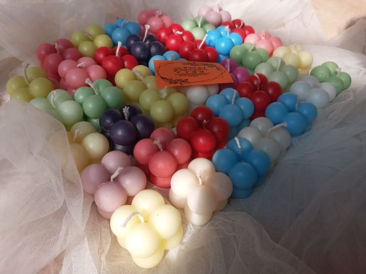 mini bubble candles pack of 2 with packaging