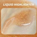 USHAS 4 Color Body Liquid Highlighter Facial Contour Brightening Makeup Long Lasting Sequin Illuminating Moisturizing Highlight. 