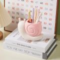 1Pc Snail-Shaped Pen Holder ABS Multi-Functional Desk Organizer Pencil Storage Desktop Stationery Container Makeup Brush Holder pen gpt. 