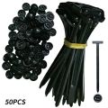 Universal Nylon Cable Tie Buckle Auto Fastener Screw Replacement Clip Car Fender Trunk Engine Guard Panel Wire Management Secure.