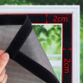 Black, Anti-Mosquito Window Screen, Self Adhesive Window Mosquito Net Summer Insect Proof Door, Mosquitonet for Windows. 