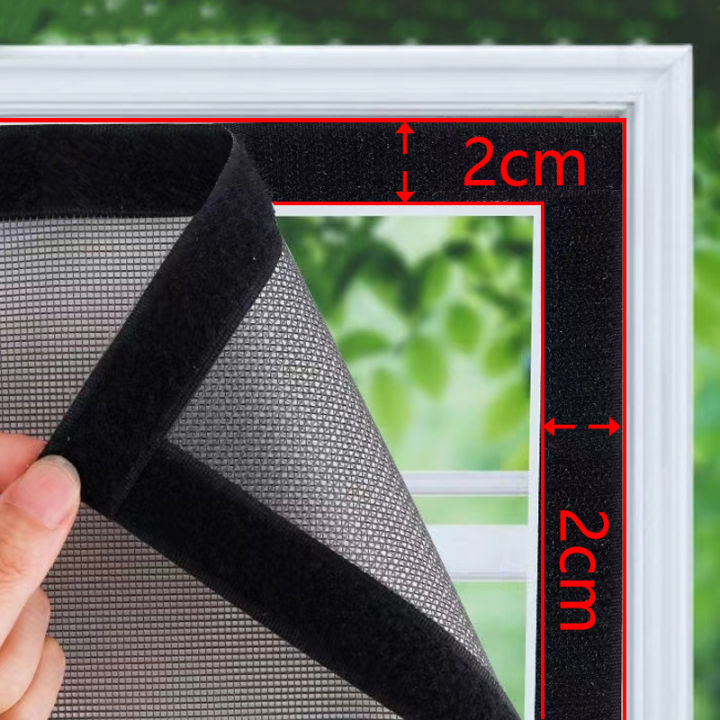 Black,%20Anti-Mosquito%20Window%20Screen,%20Self%20Adhesive%20Window%20Mosquito%20Net%20Summer%20Insect%20Proof%20Door,%20Mosquitonet%20for%20Windows%20-%20Image%203