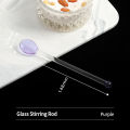 OANKR Glass Scoop Heat Resistant Glass Teaspoons Colorful Coffee Dessert Stirring Spoon Ice Cream Spoons Creative Kitchen Tools.