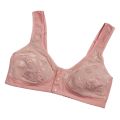 3 Button Front Open Wide Strap Nursing Bra Full Coverage, Non Padded, Breastfeeding Cotton Bra For Women. 